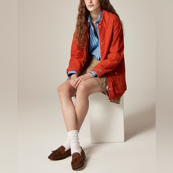 J. Crew Suede Maison Tassel Loafers in Walnut Brown Size 7 - Picture 2 of 13